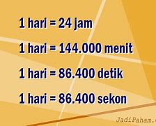 168 Jam 5.760 Menit Berapa Hari Jam Menit Detik